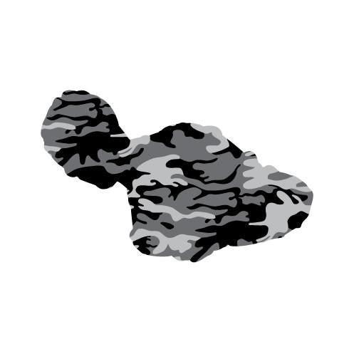 Camo Maui 4" Diecut Sticker