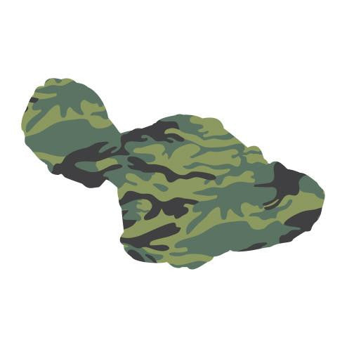 Camo Maui 4" Diecut Sticker