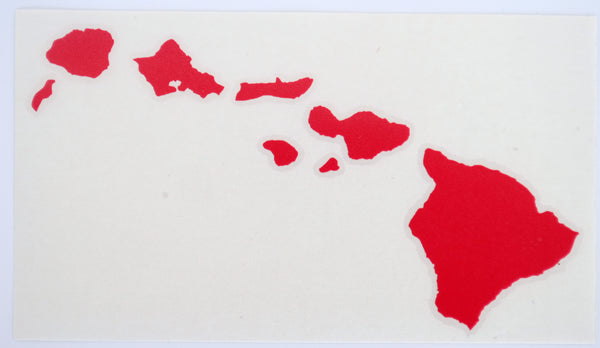 Hawaiian Island Chain 8" Diecut Sticker