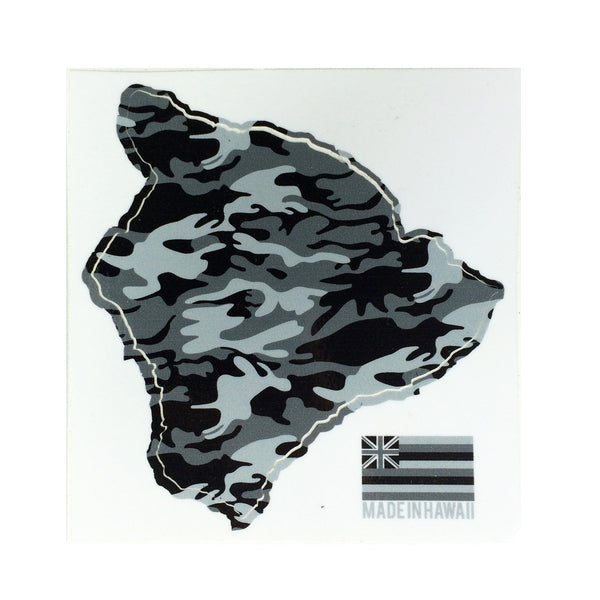 Camo 6" Big Island Diecut Sticker